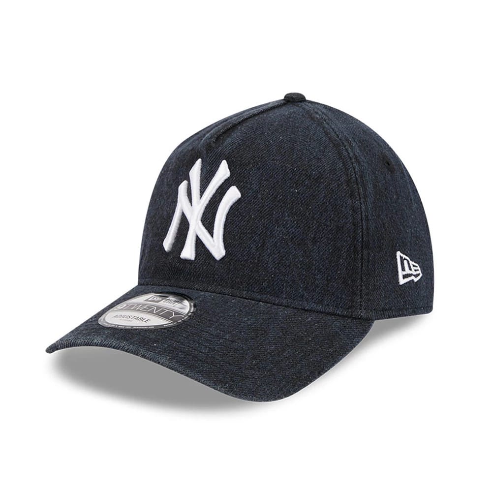 New York Yankees MLB Overwash Navy 9TWENTY A-Frame Adjustable Cap-zelvios