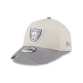 Las Vegas Raiders NFL Stone Storm Light Beige 9FORTY A-Frame Adjustable Cap-zelvios