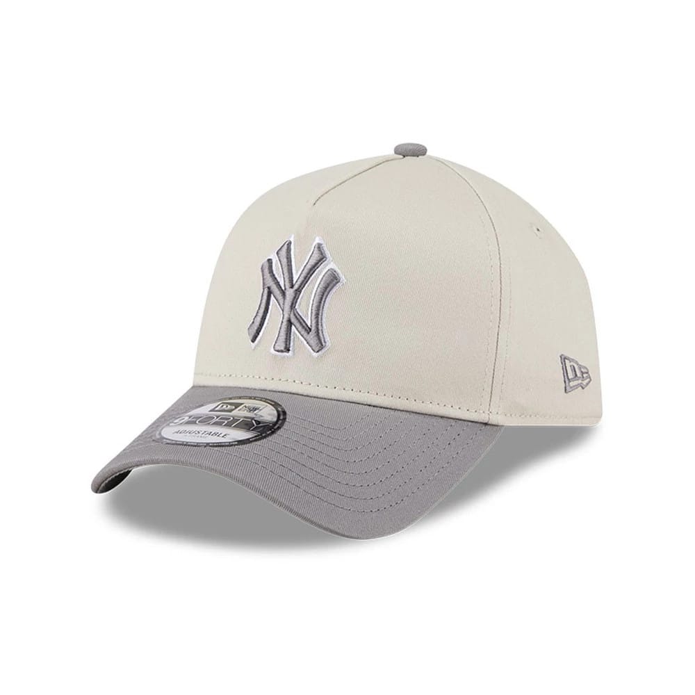 New York Yankees MLB Stone Storm Light Beige 9FORTY A-Frame Adjustable Cap-zelvios