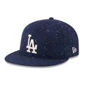 LA Dodgers MLB Speckled Wool Open Blue Retro Crown 9FIFTY Adjustable Cap-zelvios