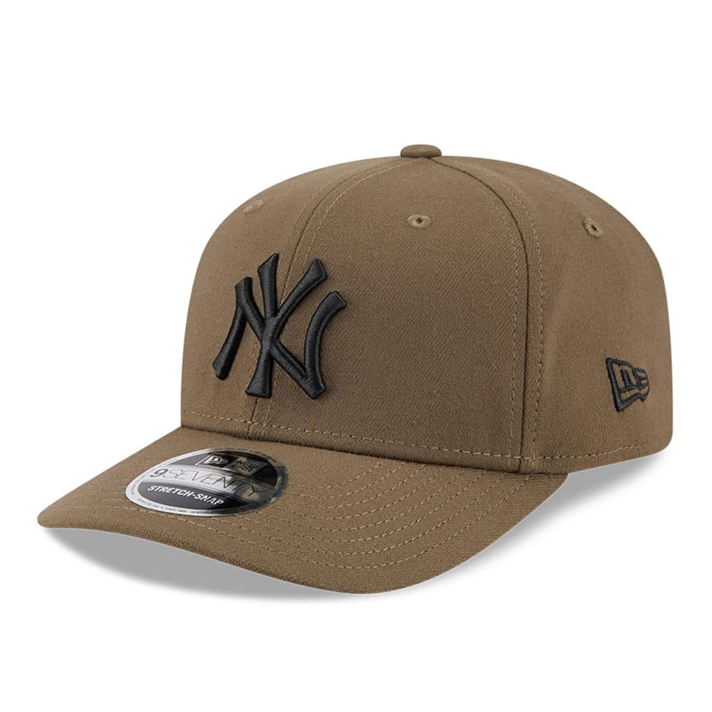 New York Yankees MLB Brown 9SEVENTY Stretch Snap Adjustable Cap-zelvios