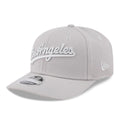 LA Dodgers MLB Script Grey 9SEVENTY Stretch Snap Adjustable Cap-zelvios