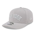 New York Yankees MLB Script Grey 9SEVENTY Stretch Snap Adjustable Cap-zelvios