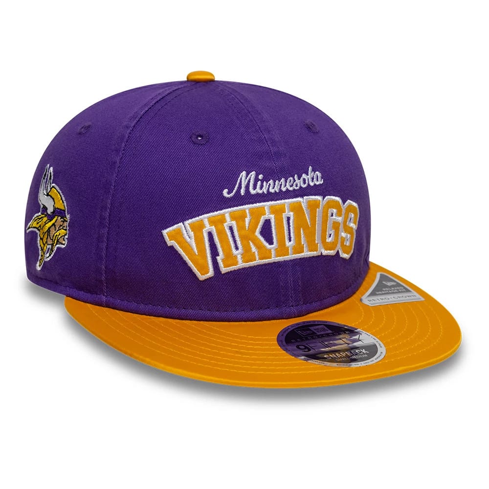 Minnesota Vikings NFL Historic Purple Retro Crown 9FIFTY Adjustable Cap-zelvios