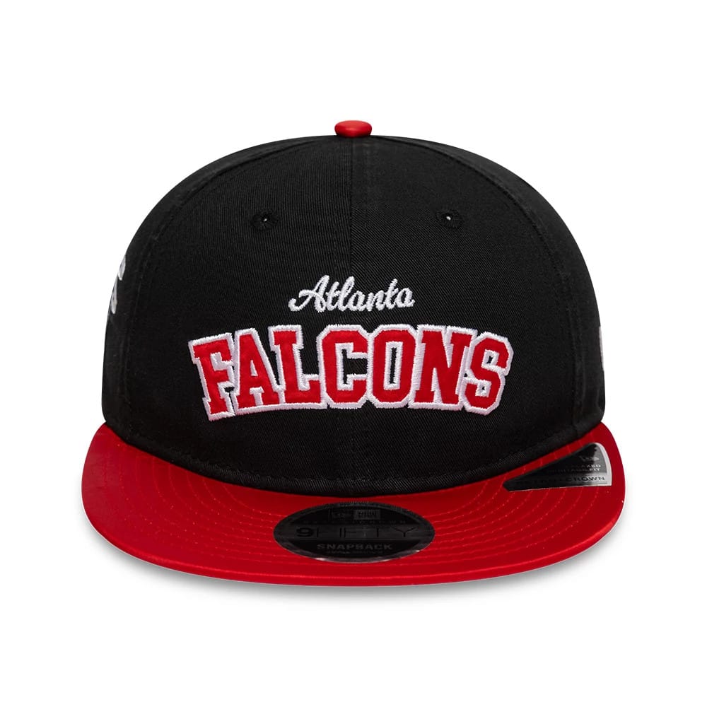 Atlanta Falcons NFL Historic Black Retro Crown 9FIFTY Adjustable Cap-zelvios