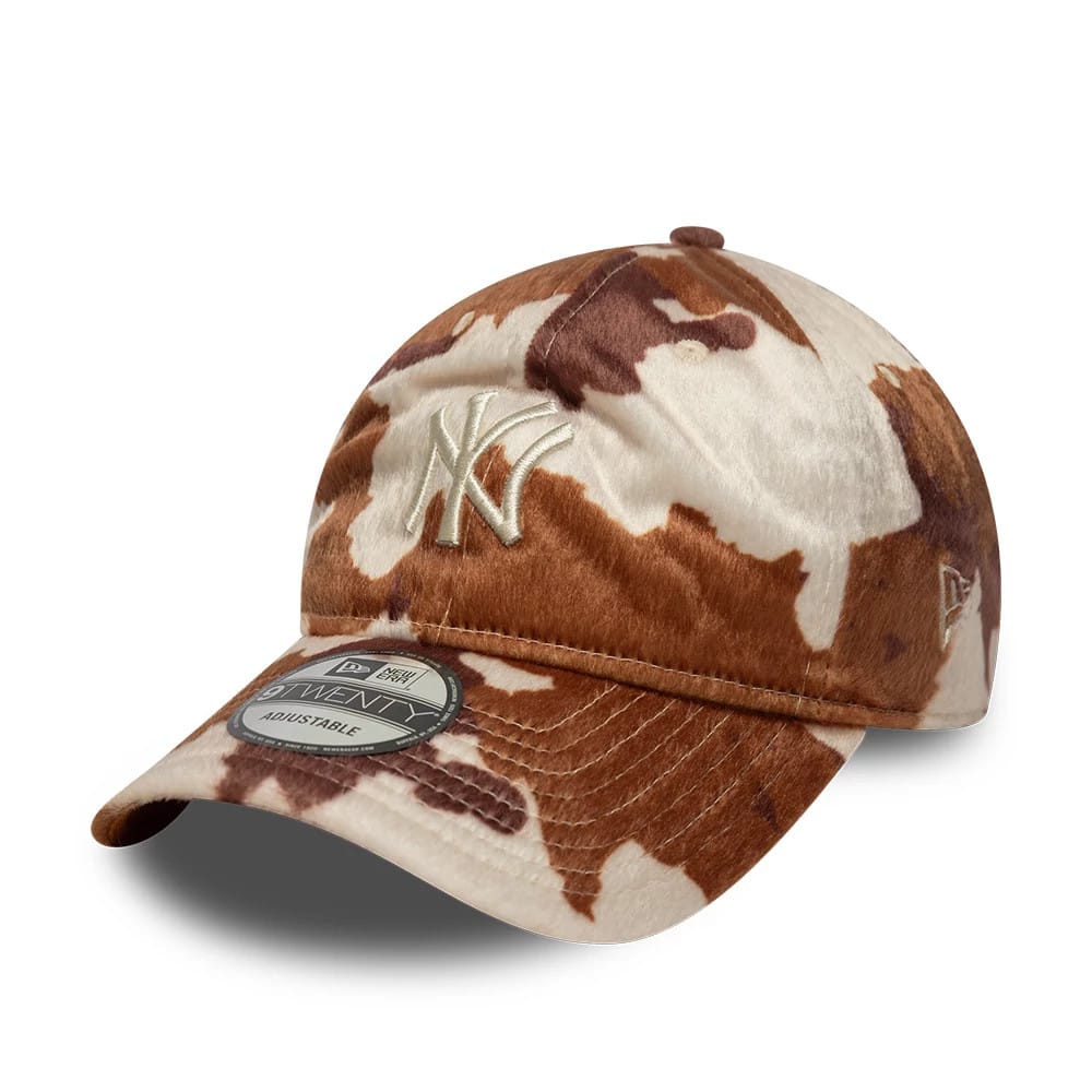 New York Yankees Animal Print Brown 9TWENTY Adjustable Cap-zelvios