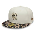 New York Yankees Animal Print Leopard Beige 59FIFTY Fitted Cap-zelvios