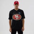 San Francisco 49ers NFL Mesh Black Oversized T-Shirt-zelvios