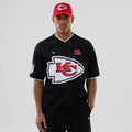 Kansas City Chiefs NFL Mesh Black Oversized T-Shirt-zelvios