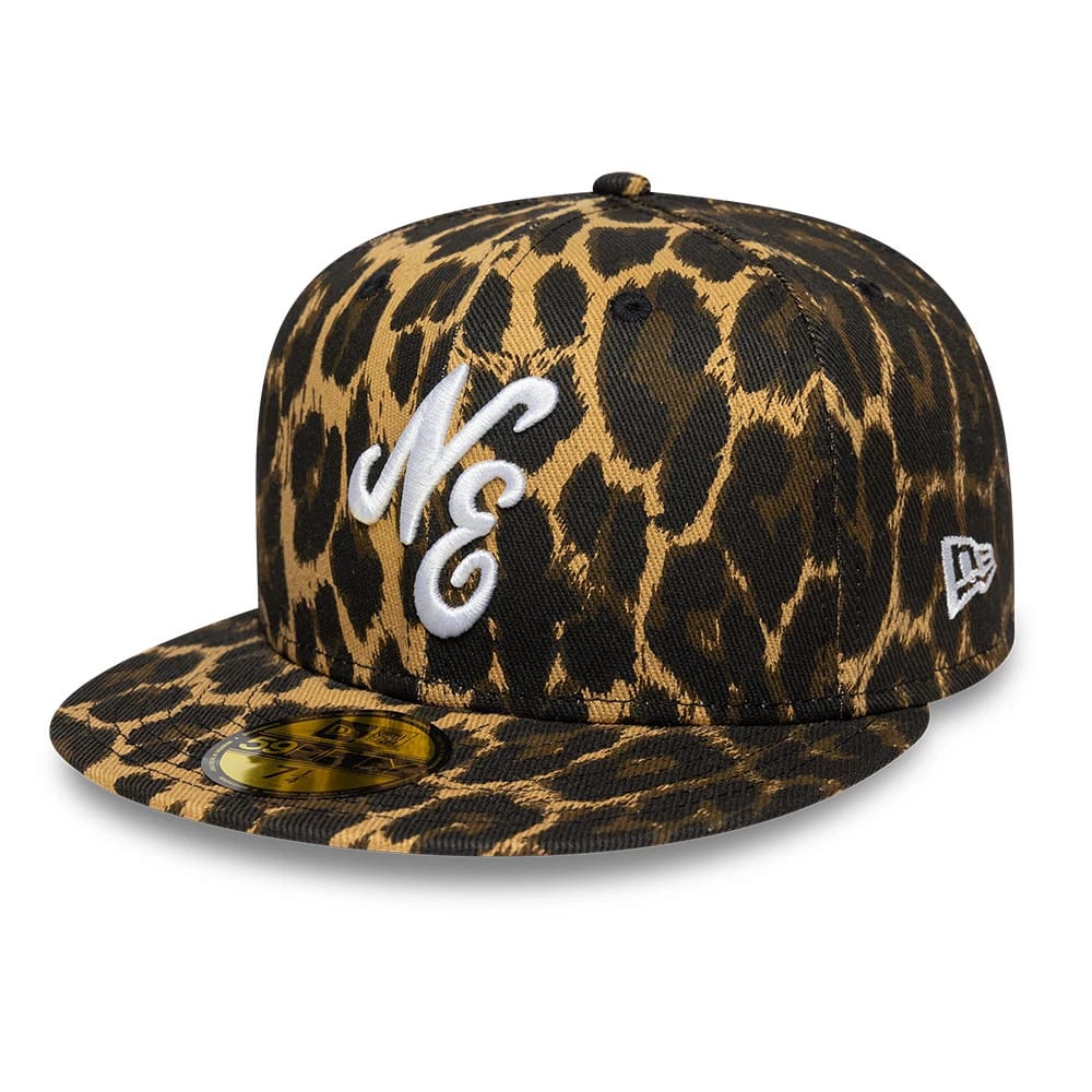 New Era Leopard Black 59FIFTY Fitted Cap-zelvios