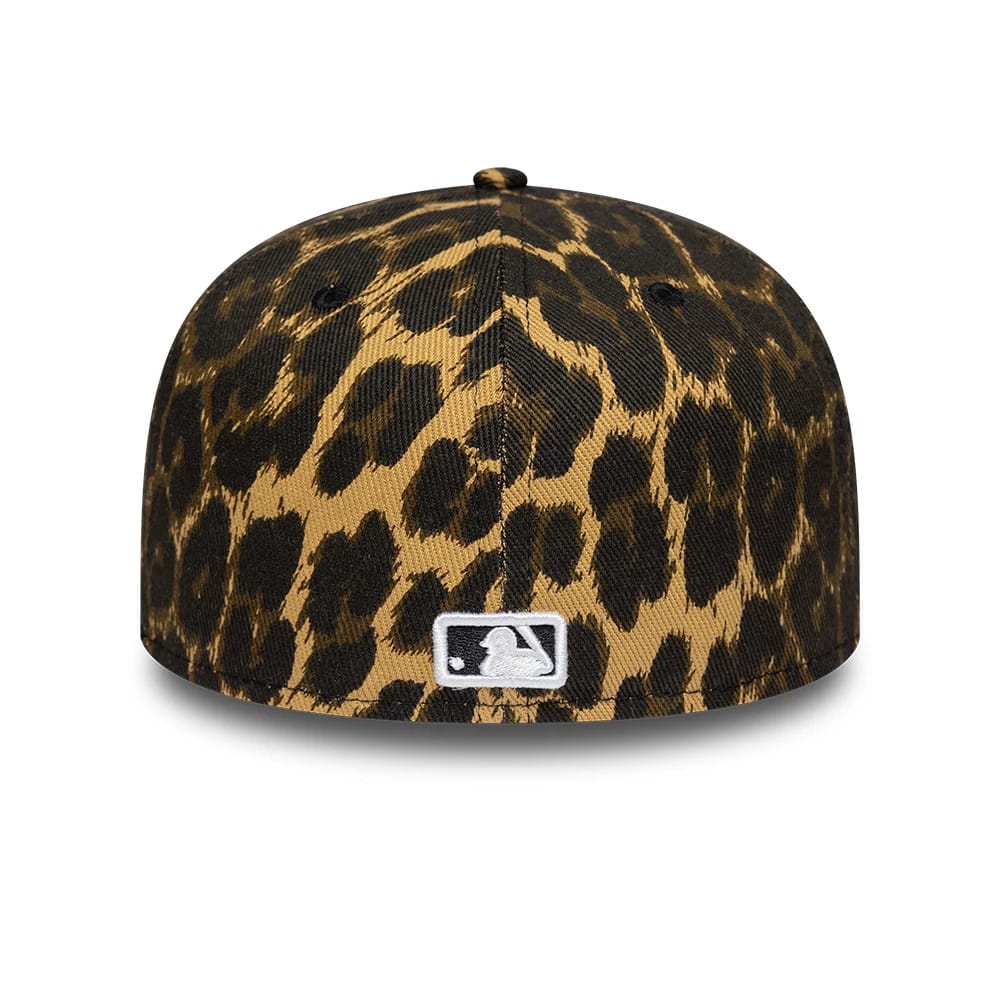 New York Yankees MLB Leopard Black 59FIFTY Fitted Cap-zelvios