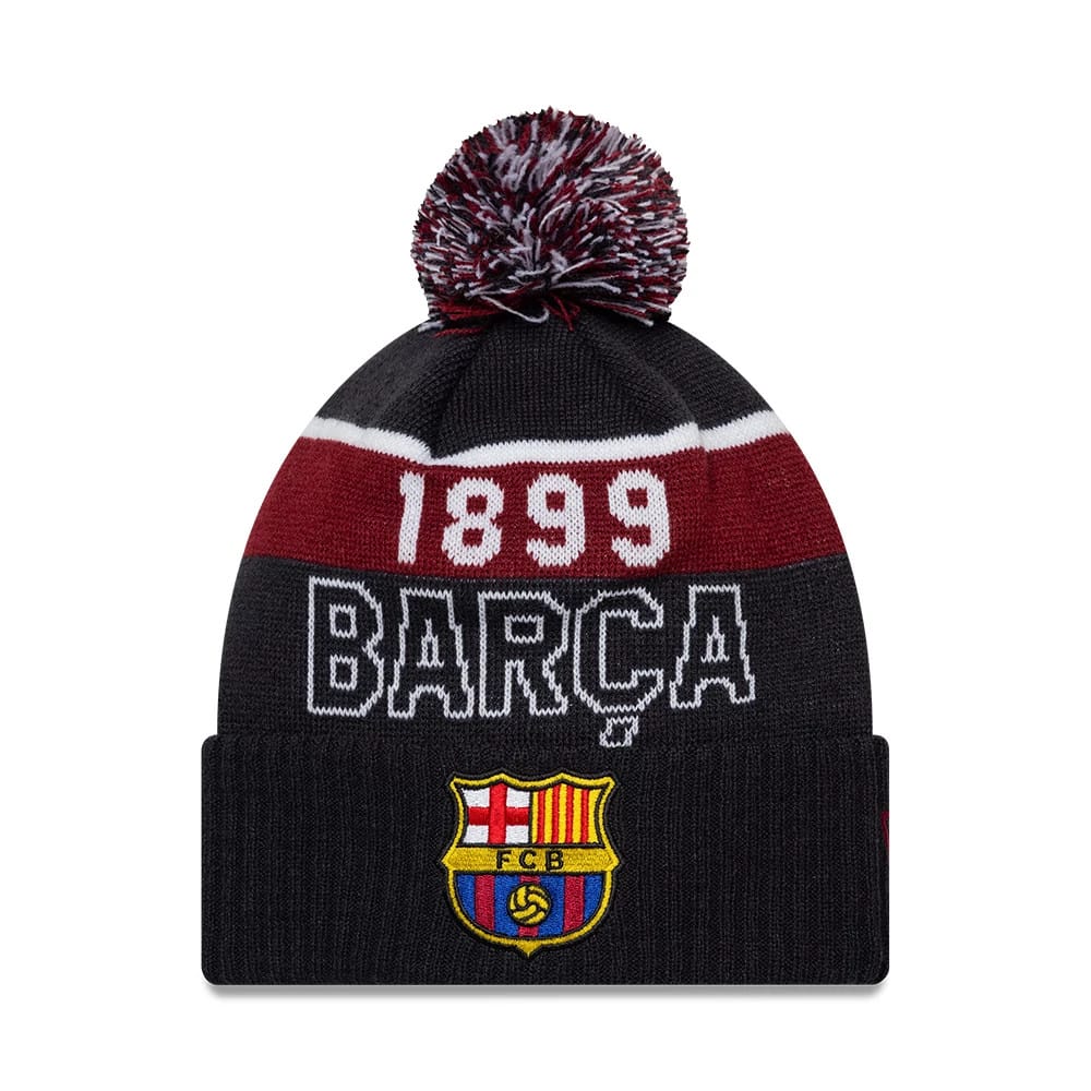 FC Barcelona Core Navy Sport knit Beanie Hat-kentox