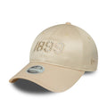 FC Barcelona Womens Rhinestone Light Beige 9TWENTY Adjustable Cap-kentox