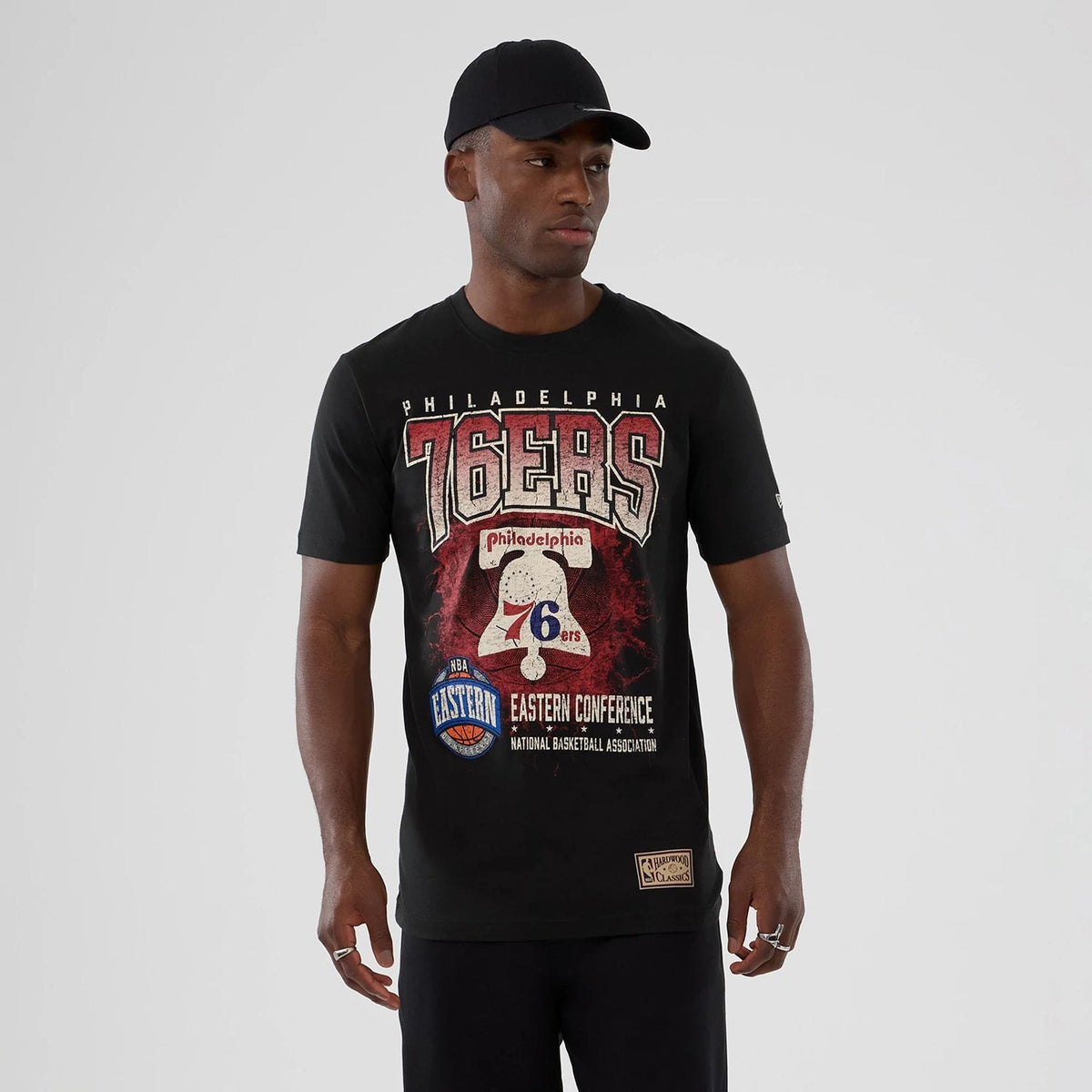 Philadelphia 76ers NBA Hardwood Classic Black T-Shirt-zelvios