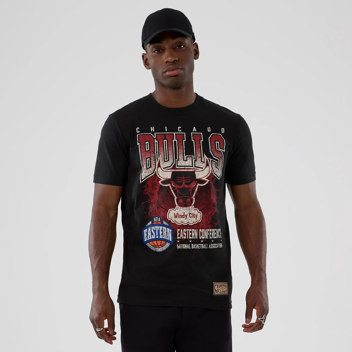 Chicago Bulls NBA Hardwood Classic Black T-Shirt-zelvios