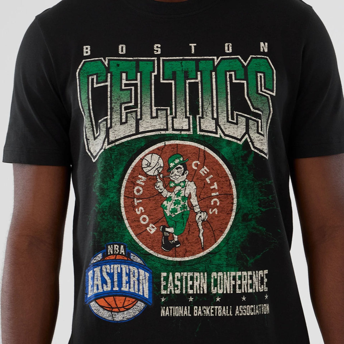 Boston Celtics NBA Hardwood Classic Black T-Shirt-zelvios
