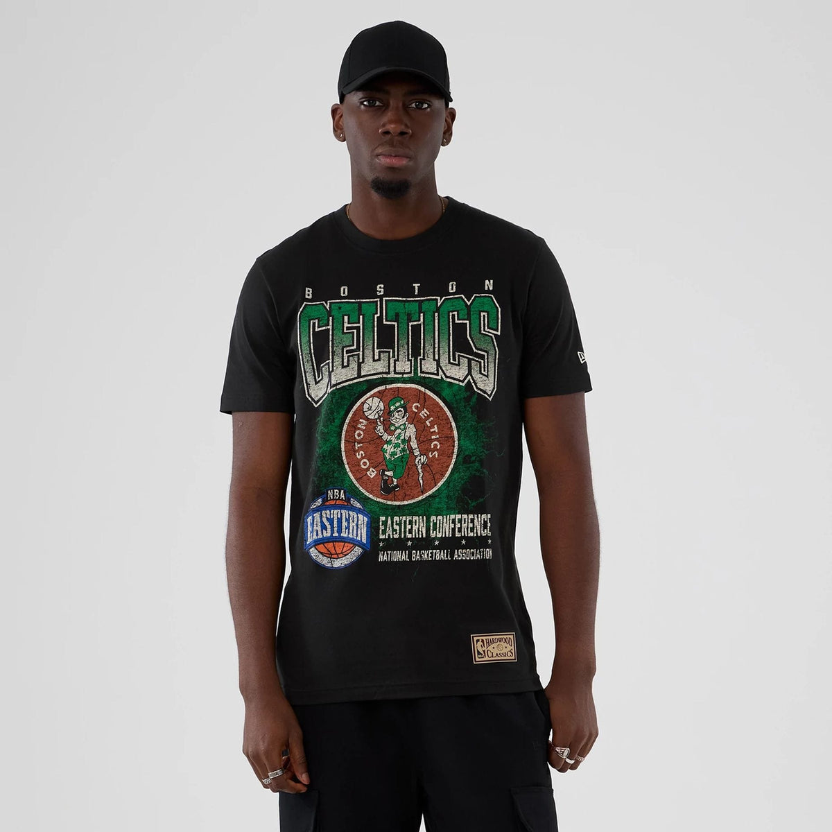 Boston Celtics NBA Hardwood Classic Black T-Shirt-zelvios