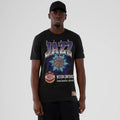 Utah Jazz NBA Hardwood Classic Black T-Shirt-zelvios