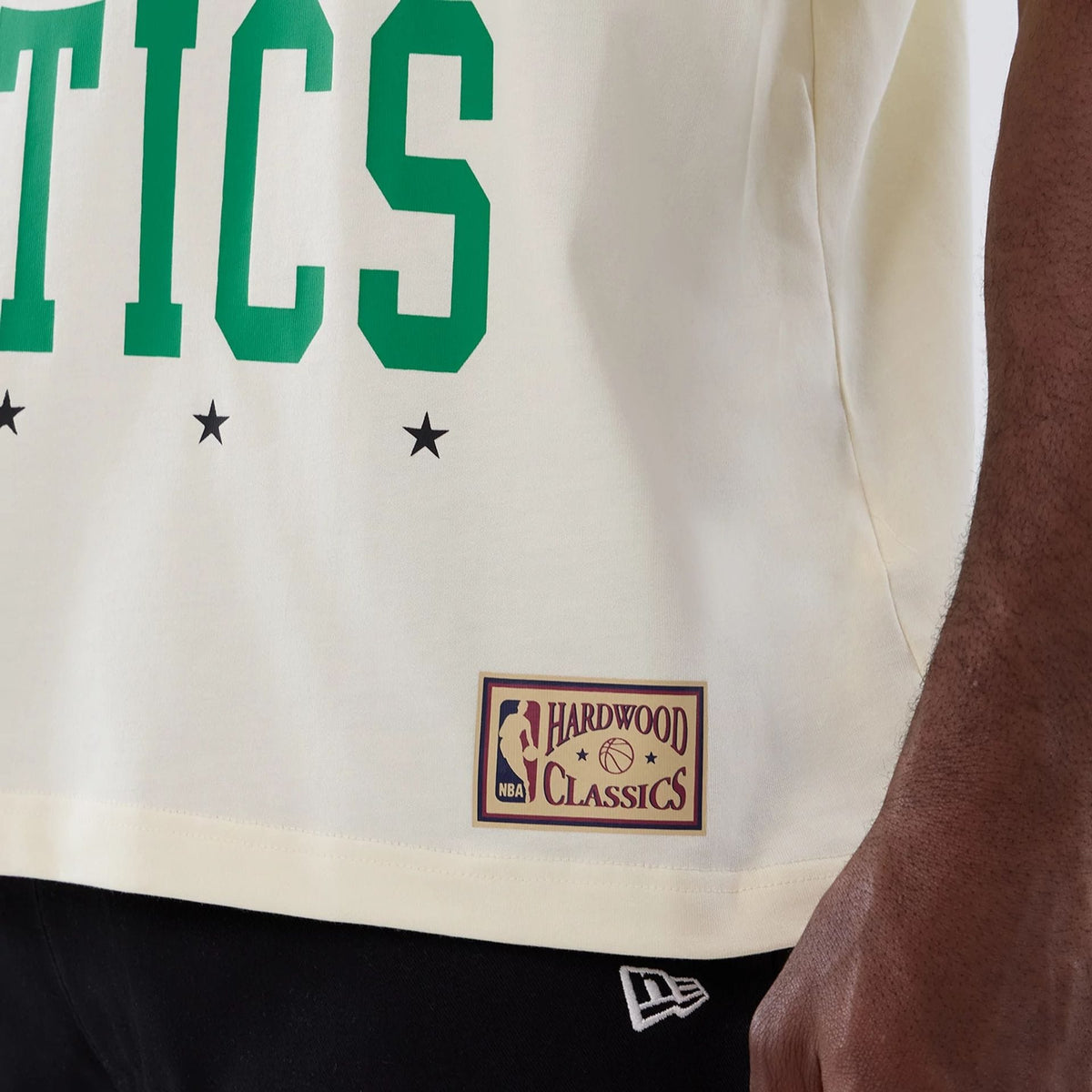 Boston Celtics NBA Hardwood Classic Cream T-Shirt-zelvios
