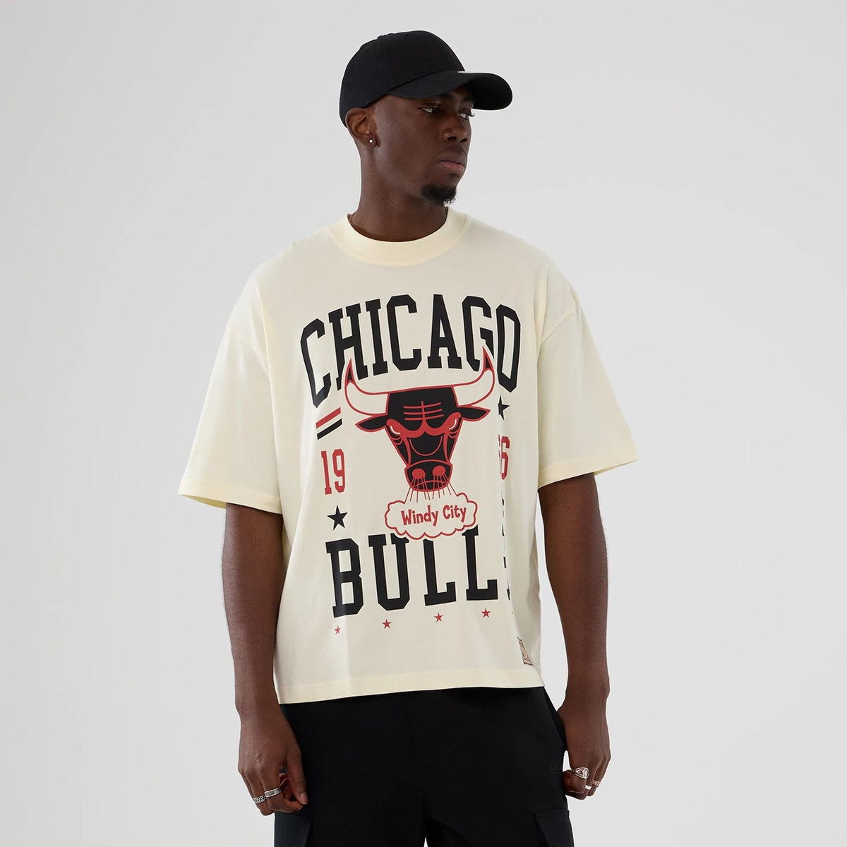 Chicago Bulls NBA Hardwood Classic Cream T-Shirt-zelvios