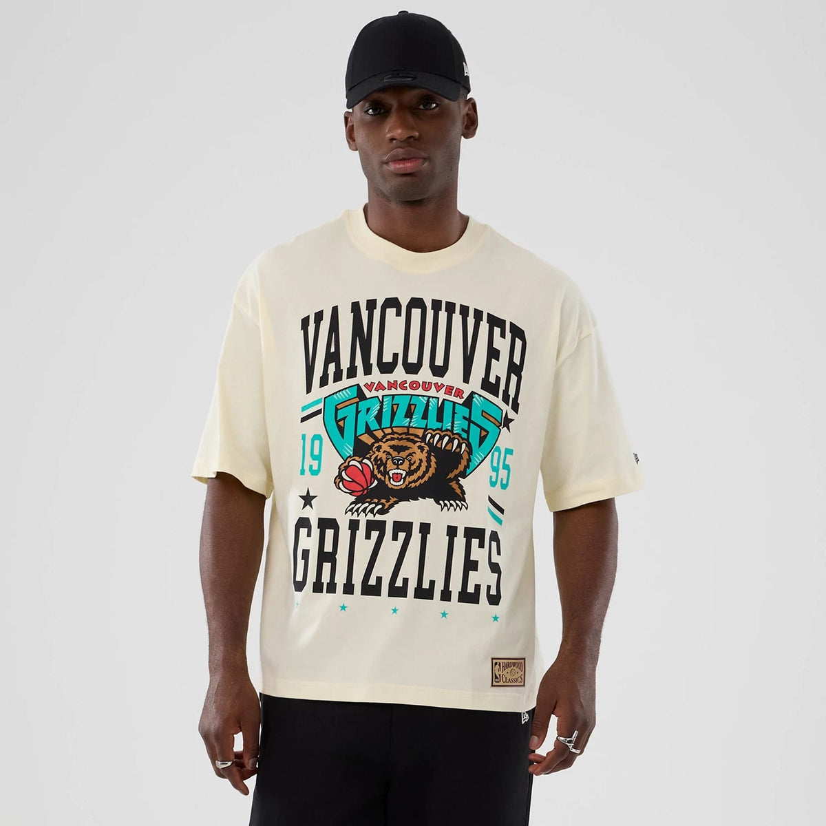 Vancouver Grizzlies NBA Hardwood Classic Cream T-Shirt-zelvios