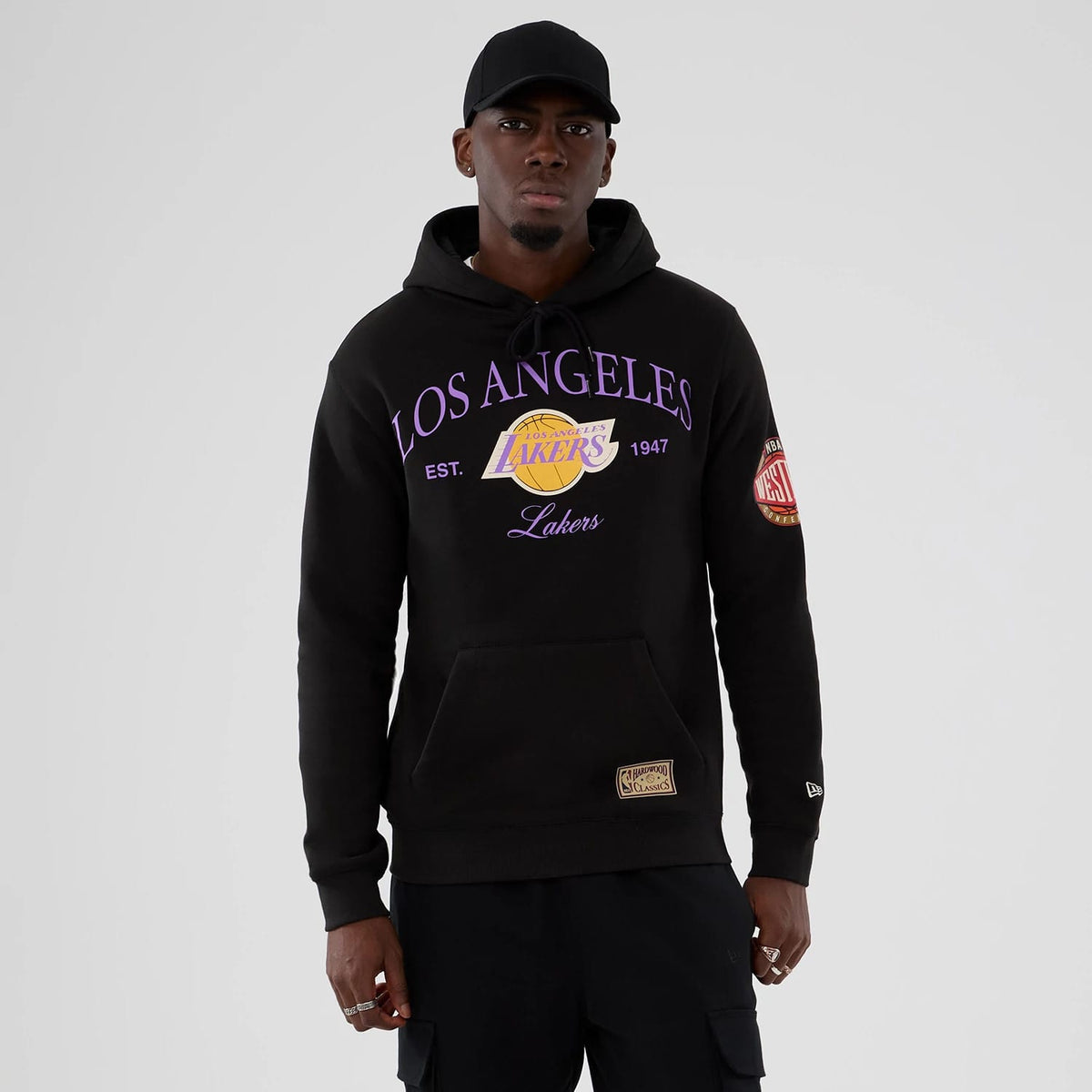 LA Lakers NBA Hardwood Classic Black Pullover Hoodie-zelvios