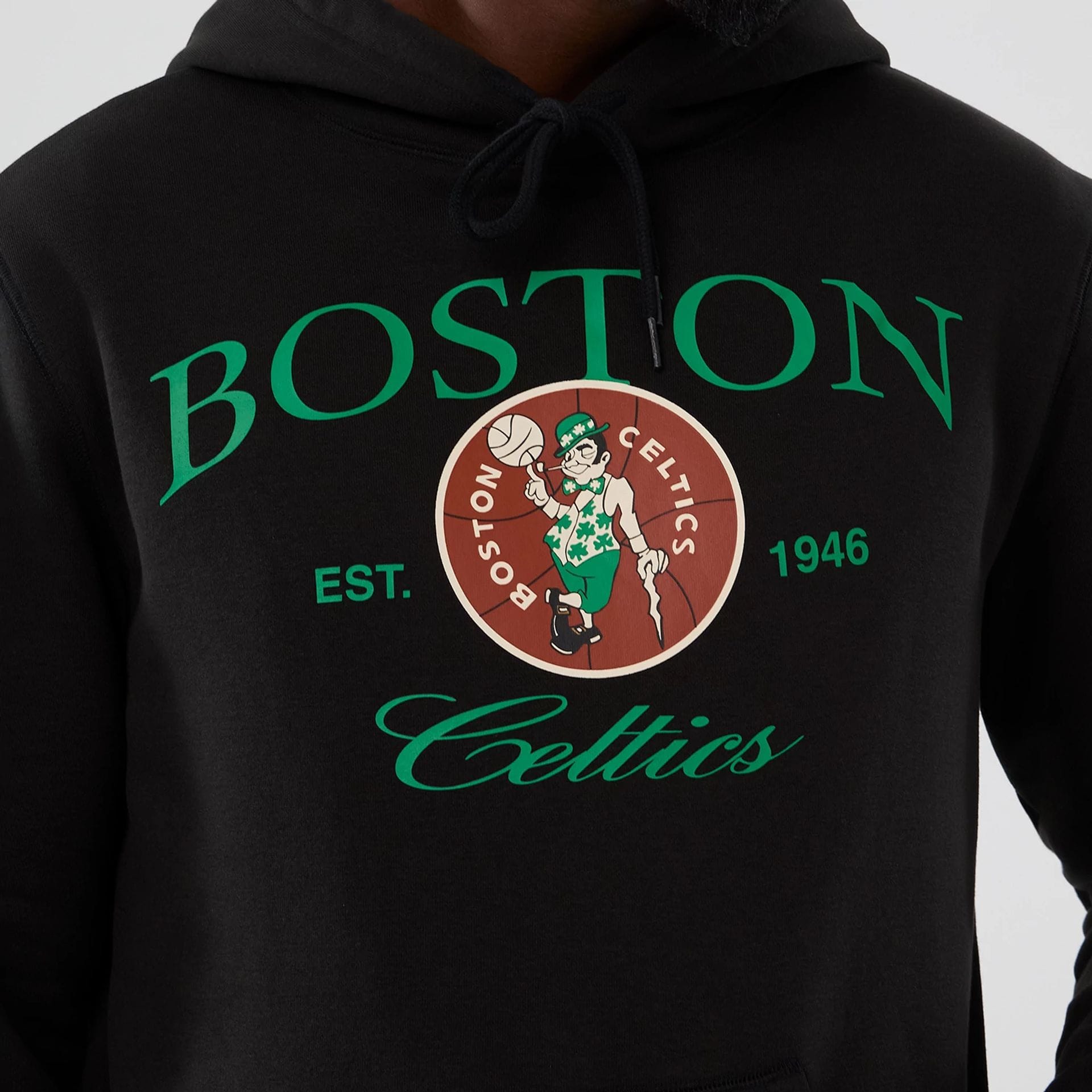 Boston Celtics NBA Hardwood Classic Black Pullover Hoodie-kentox