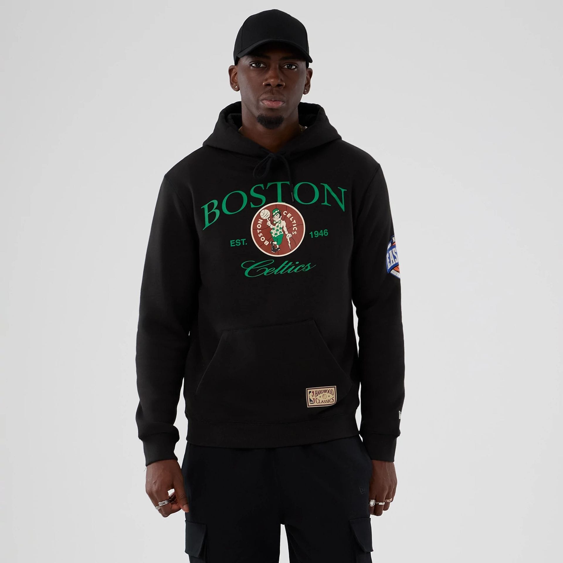 Boston Celtics NBA Hardwood Classic Black Pullover Hoodie-kentox