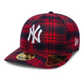 New York Yankees MLB Check Red Low Profile 59FIFTY Fitted Cap-zelvios