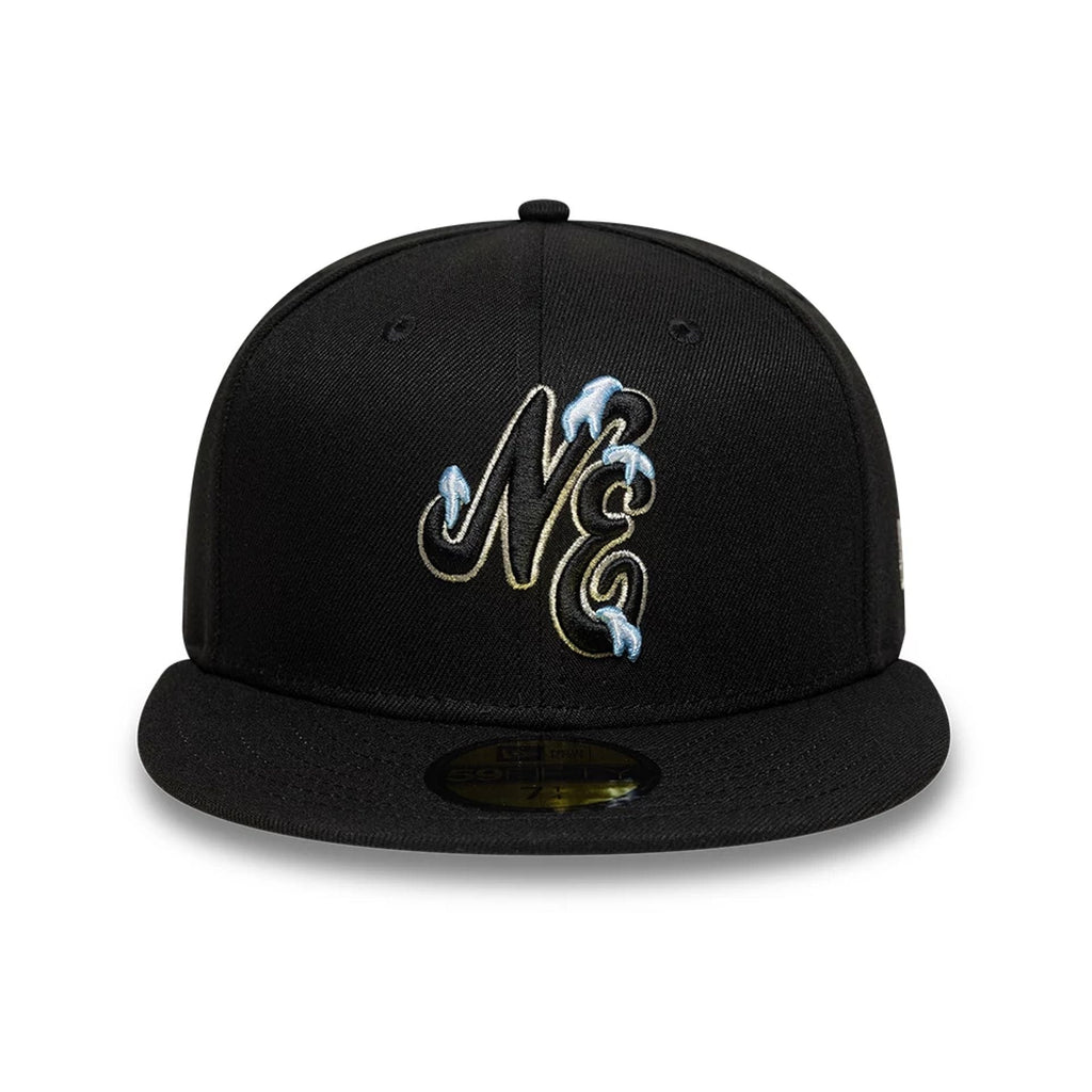 New Era Snow Icon Black 59FIFTY Fitted Cap-zelvios