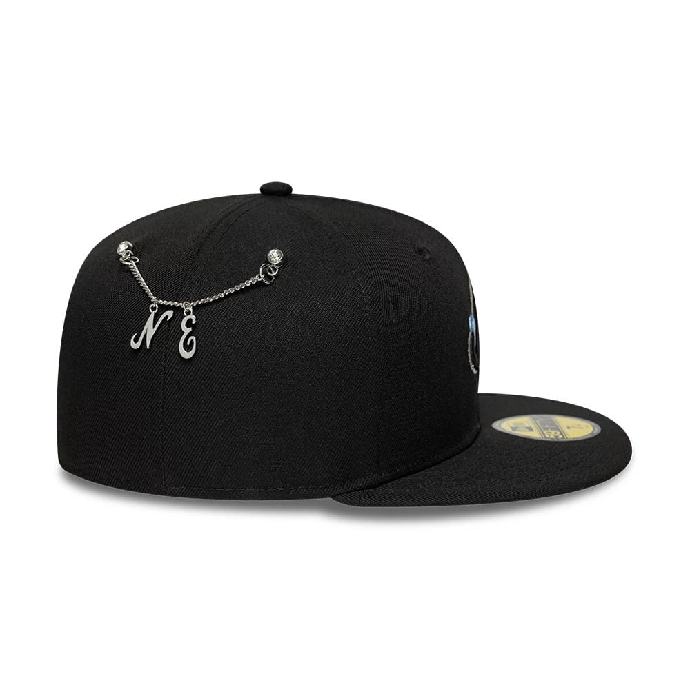 New Era Snow Icon Black 59FIFTY Fitted Cap-zelvios