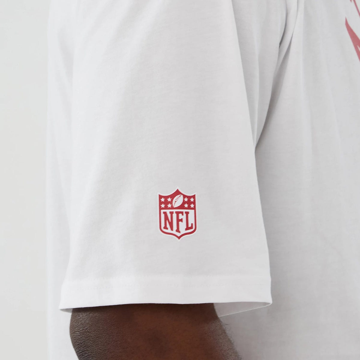 Atlanta Falcons NFL International Series Games 2025 White Oversized T-Shirt-zelvios