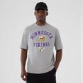 Minnesota Vikings NFL International Series Games 2025 Grey Oversized T-Shirt-zelvios