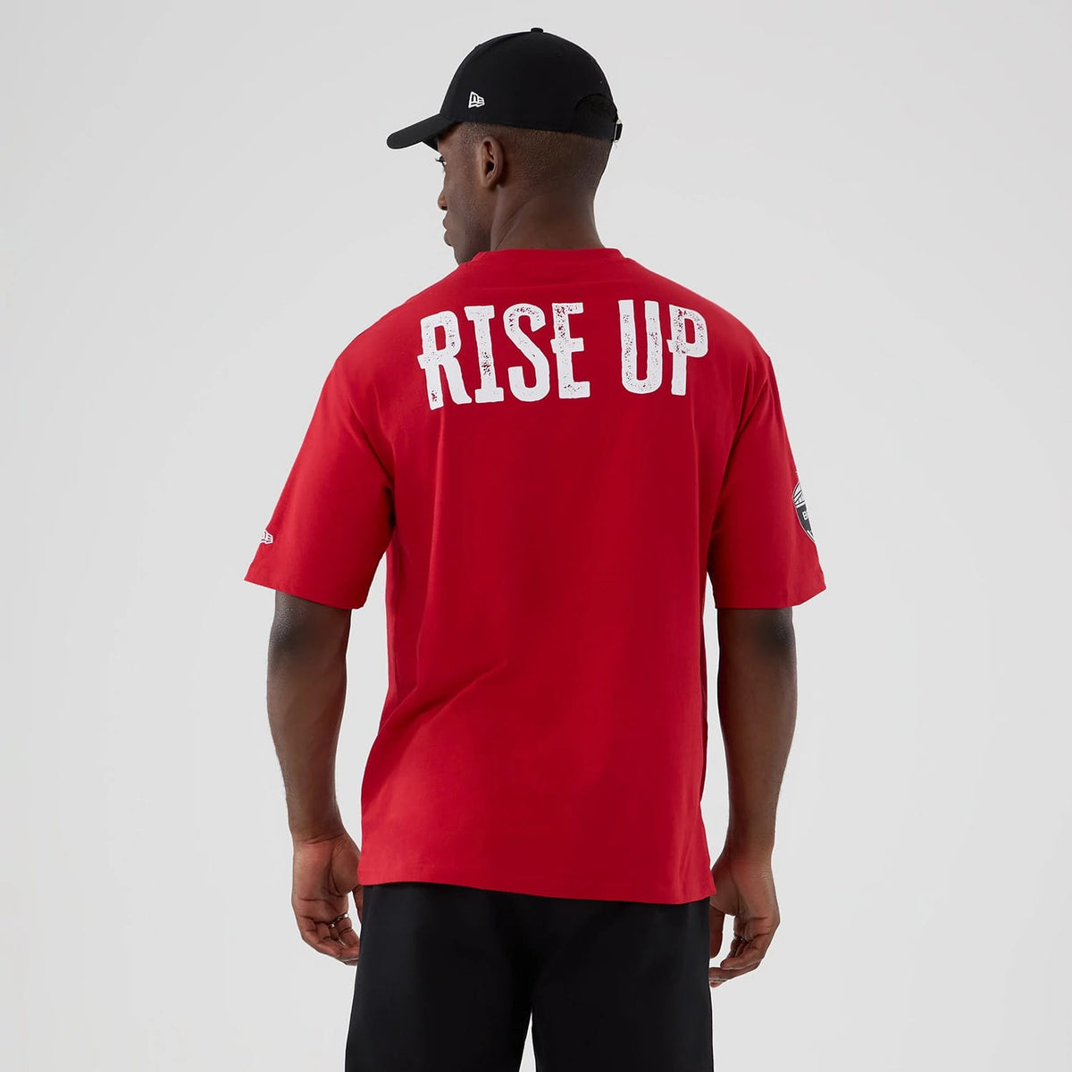 Atlanta Falcons NFL International Series Games 2025 Red Oversized T-Shirt-zelvios