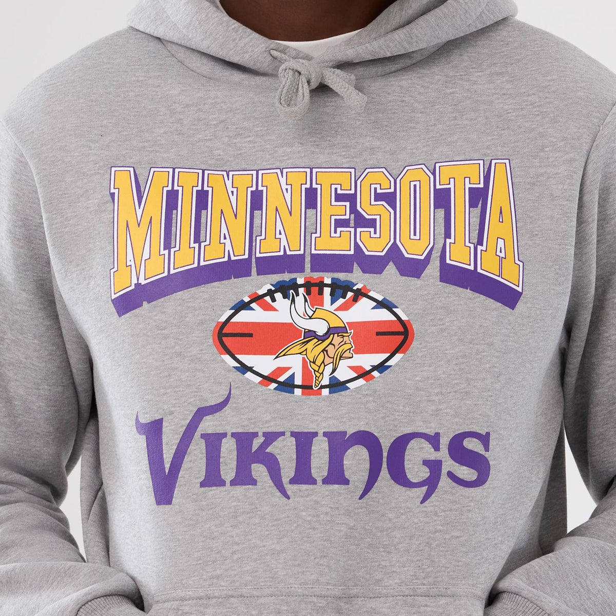 Minnesota Vikings NFL International Series Games 2025 Grey Pullover Hoodie-zelvios