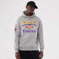 Minnesota Vikings NFL International Series Games 2025 Grey Pullover Hoodie-zelvios