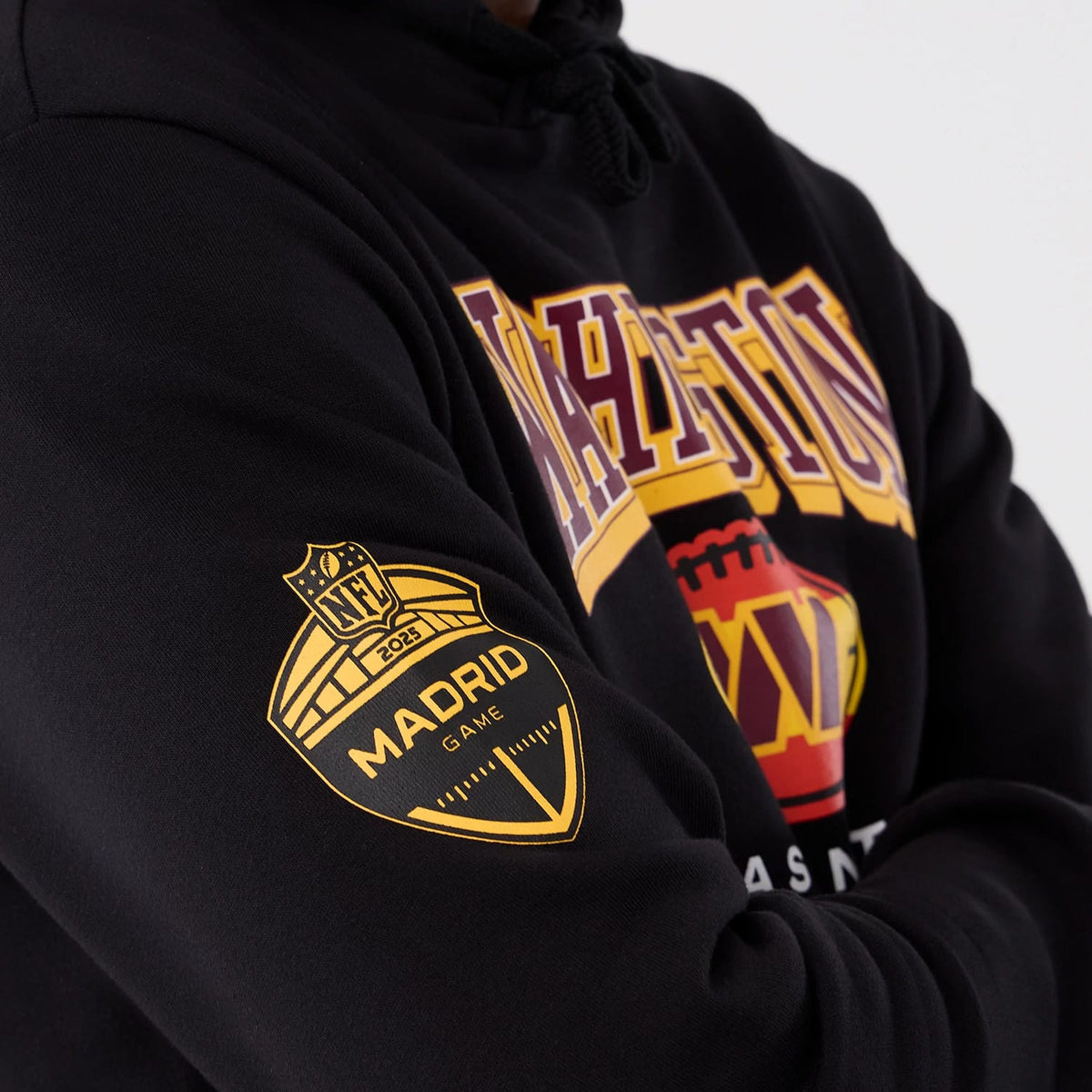 Washington Commanders NFL International Series Games 2025 Black Pullover Hoodie-zelvios