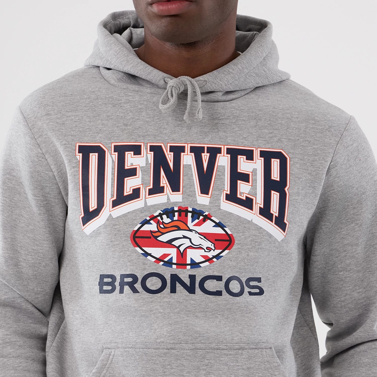 Denver Broncos NFL International Series Games 2025 Grey Pullover Hoodie-kentox