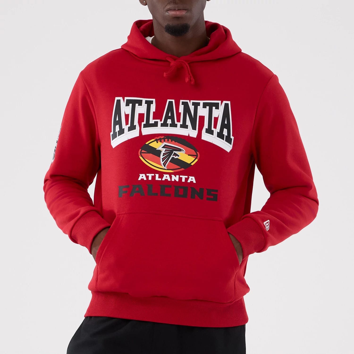 Atlanta Falcons NFL International Series Games 2025 Red Pullover Hoodie-kentox