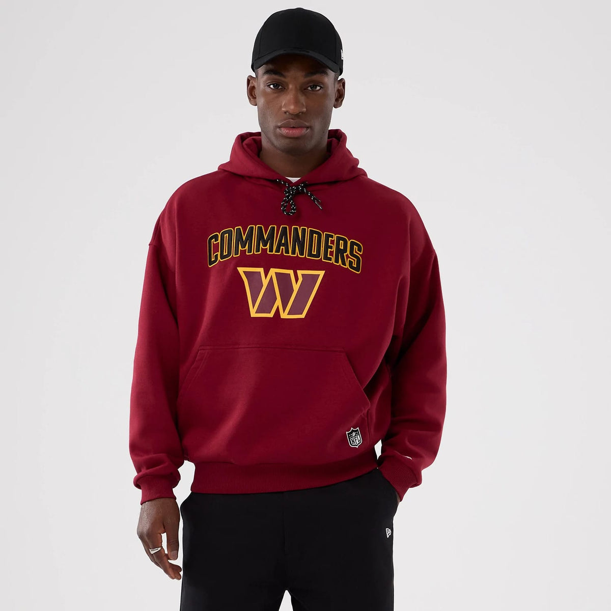 Washington Commanders NFL International Series Games 2025 Dark Red Premium Pullover Hoodie-zelvios