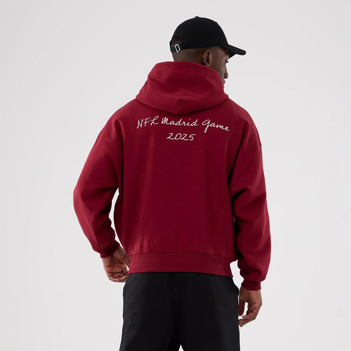 Washington Commanders NFL International Series Games 2025 Dark Red Premium Pullover Hoodie-zelvios