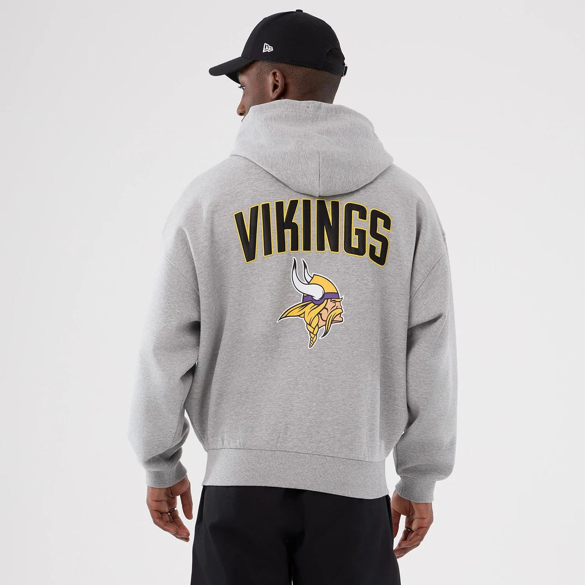 Minnesota Vikings NFL International Series Games 2025 Grey Premium Pullover Hoodie-zelvios
