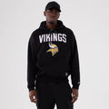 Minnesota Vikings NFL International Series Games 2025 Black Premium Pullover Hoodie-zelvios