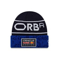 Red Bull Racing Youth Replica Max Verstappen Dark Blue Cuff Knit Beanie Hat-zelvios