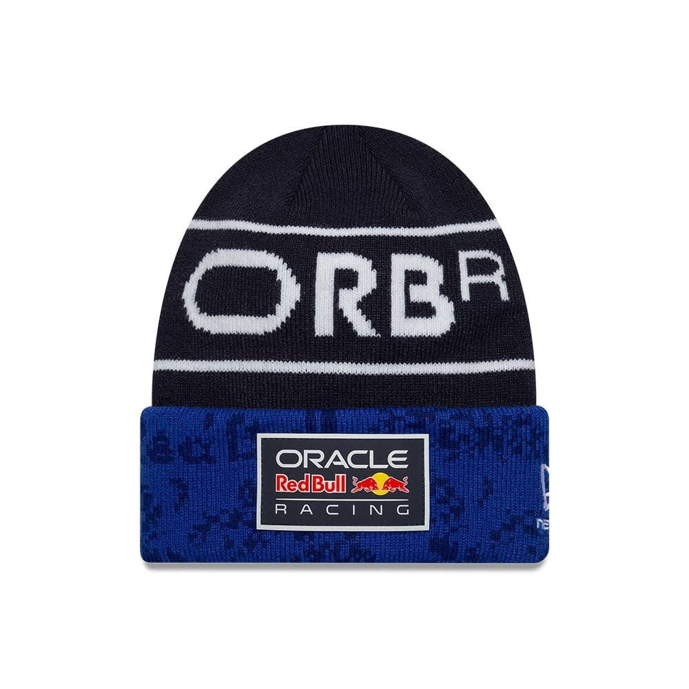 Red Bull Racing Youth Team Dark Blue Cuff Knit Beanie Hat-zelvios