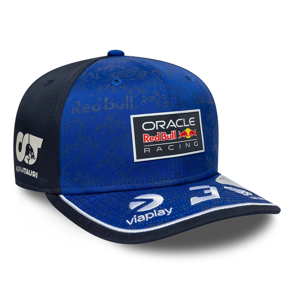 Red Bull Racing Youth Max Verstappen Dark Blue 9SEVENTY Stretch Snap Adjustable Cap-zelvios