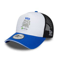 Visa Cash App Racing Bulls White 9FORTY A-Frame Trucker Adjustable Cap-zelvios
