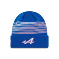 Alpine Racing Team Blue Cuff Knit Beanie Hat-zelvios