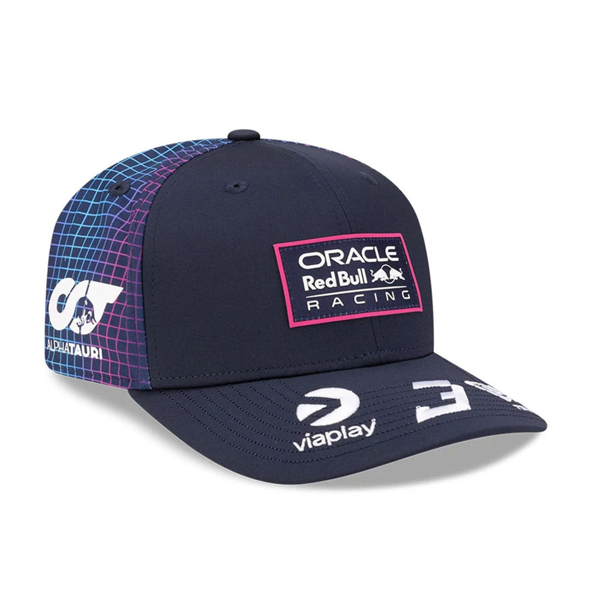Red Bull Racing Miami Race Special Max Verstappen Navy 9SEVENTY Stretch Snap Adjustable Cap-zelvios