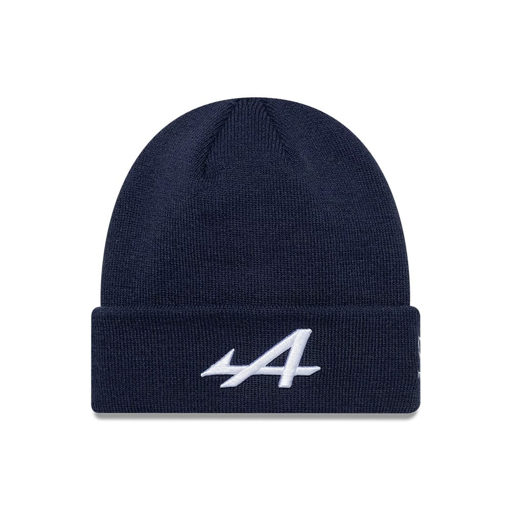 Alpine Racing Essential Dark Blue Cuff Knit Beanie Hat-zelvios